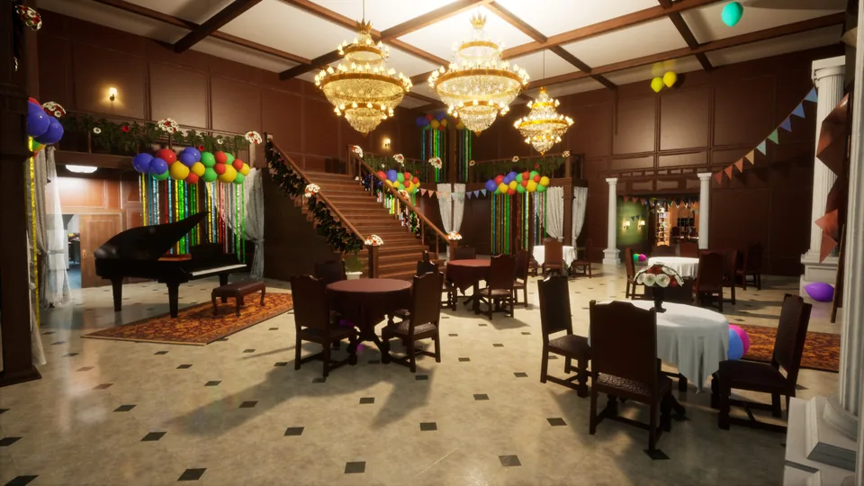 Hotel lobby gameplay reference